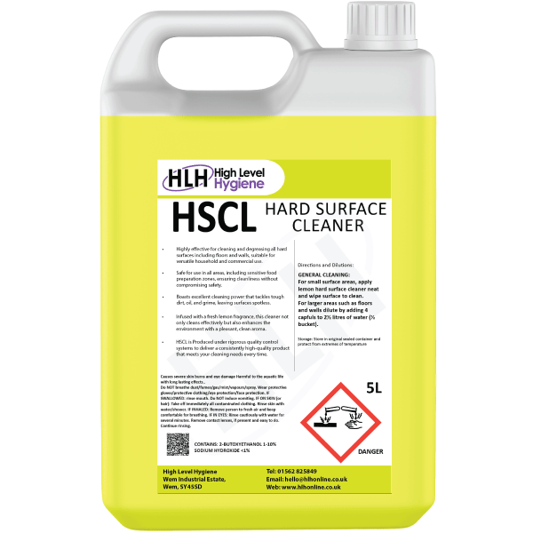 Hard Surface Cleaner, HLH Brand 5L - 9HSCL15