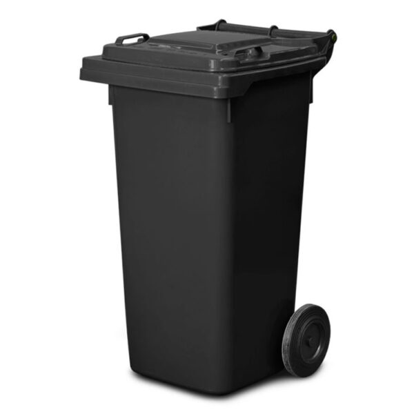 Waste Bin with Wheels + Lid, 120L