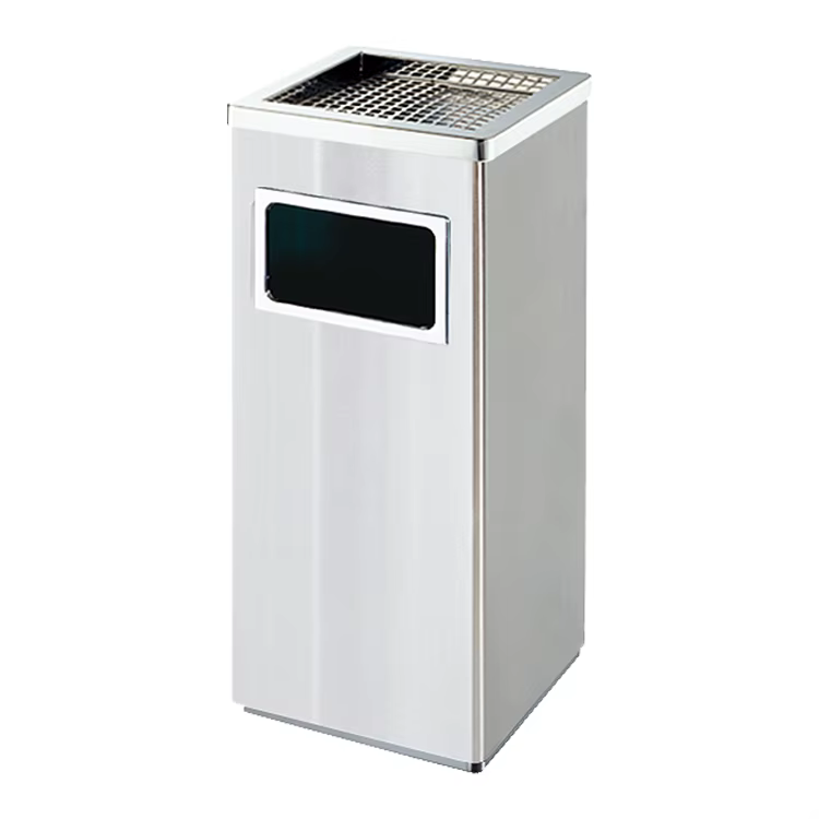 Ashtray Bin Square ST/ST - 12L
